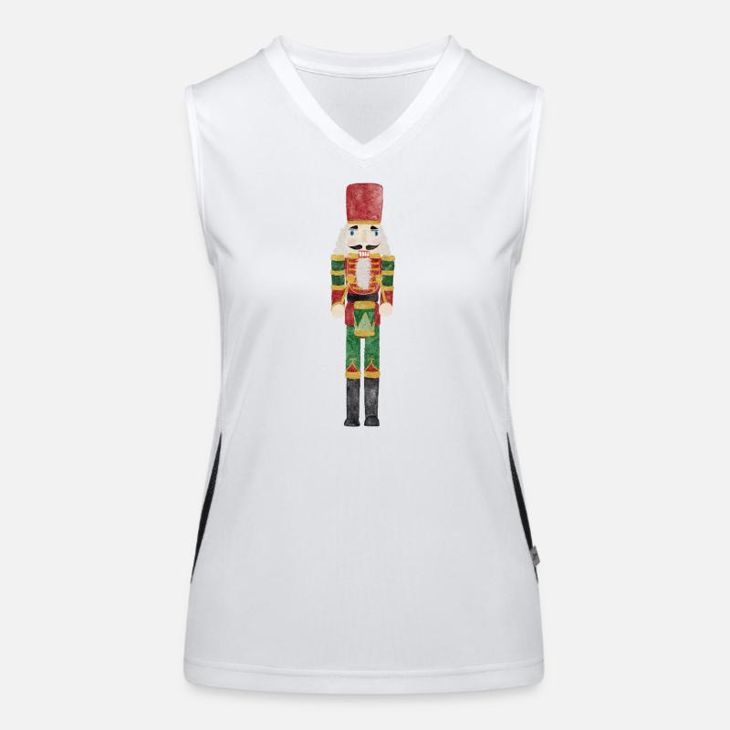 Nussknacker Watercolor Funktionelles Kontrast-Tank Top für Frauen