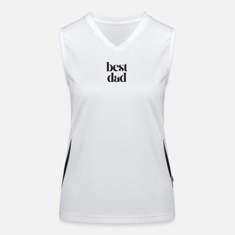 Meilleur papa Débardeur respirant contrasté Femme