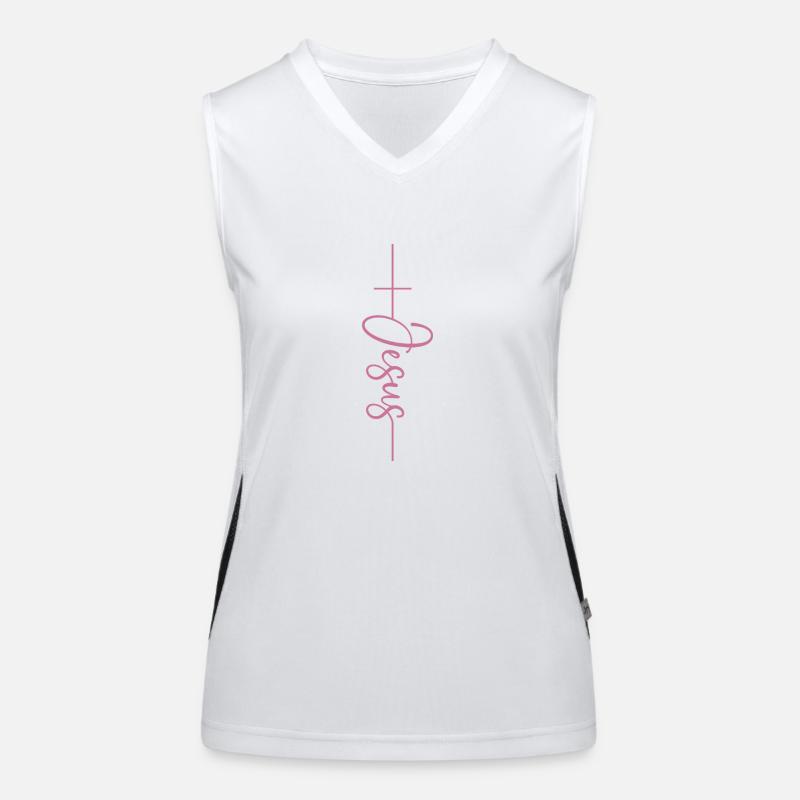 Jesus Women's Functional Contrast Tank Top