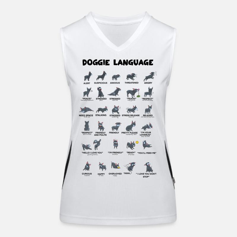 Langage canin Débardeur respirant contrasté Femme