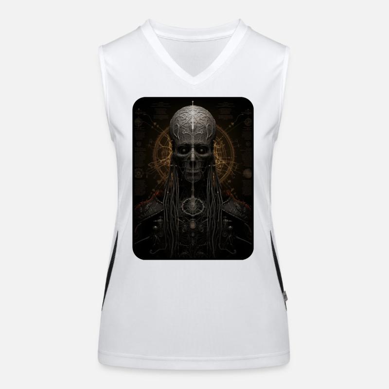 Alien Anatomie Funktionelles Kontrast-Tank Top für Frauen