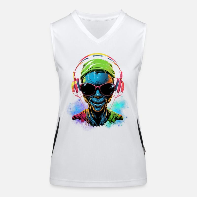 Rave extraterrestre Débardeur respirant contrasté Femme