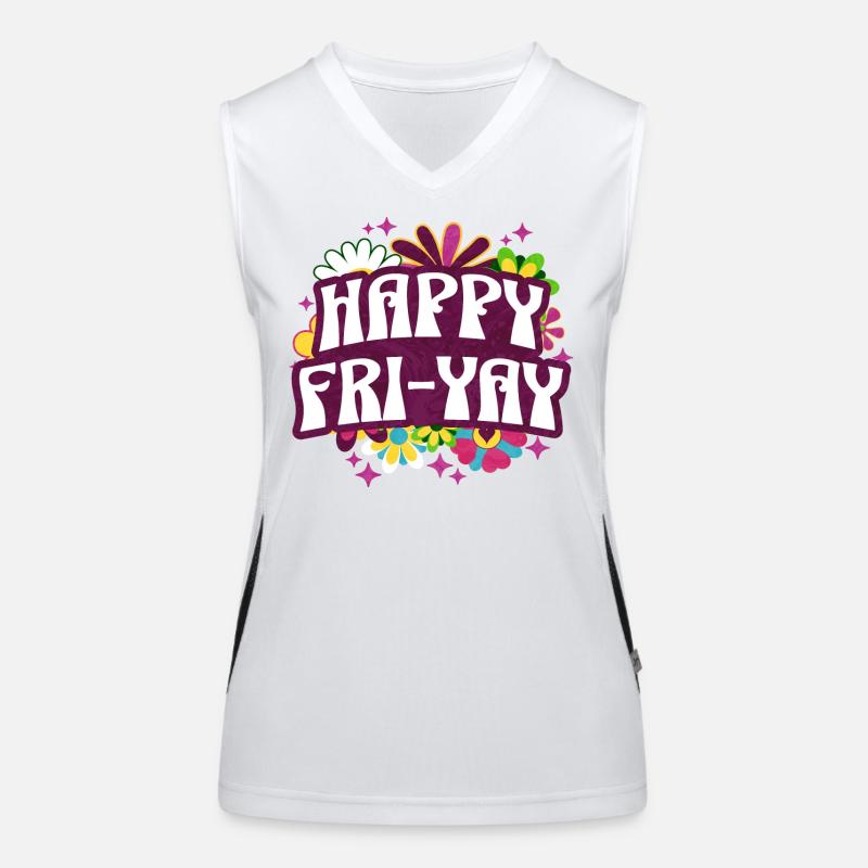 Humor Friday Lehrer-Wochenende Funktionelles Kontrast-Tank Top für Frauen