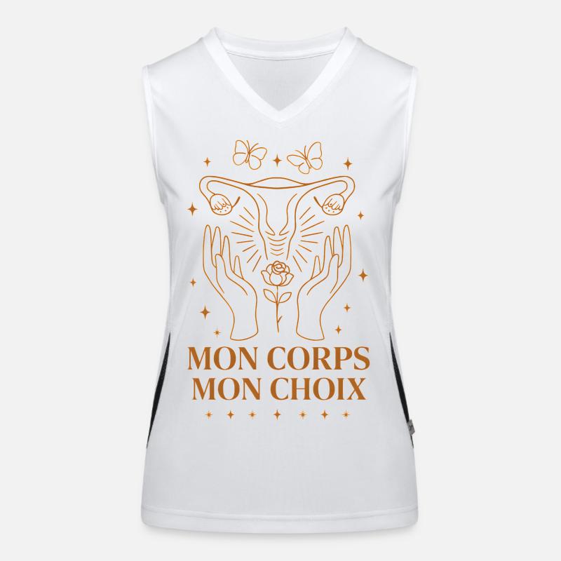 Mon Corps Mon Choix Féminisme Liberté Débardeur respirant contrasté Femme