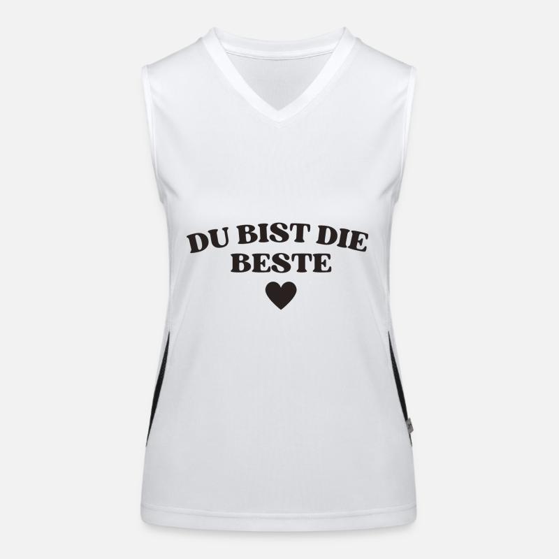 Du bist die Beste Funktionelles Kontrast-Tank Top für Frauen