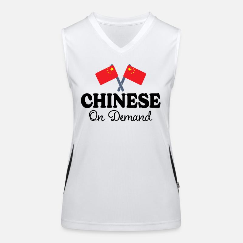 Chinois Sur Demande Interprète Chinois Débardeur respirant contrasté Femme