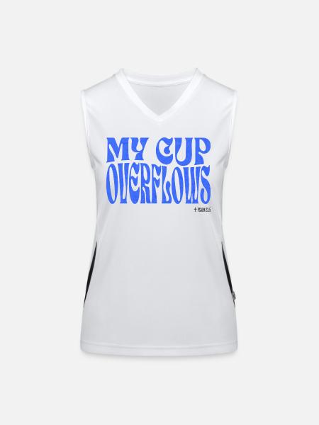 Christianity Christian Bible Verse - Women's Functional Contrast Tank Top - white/black - Front