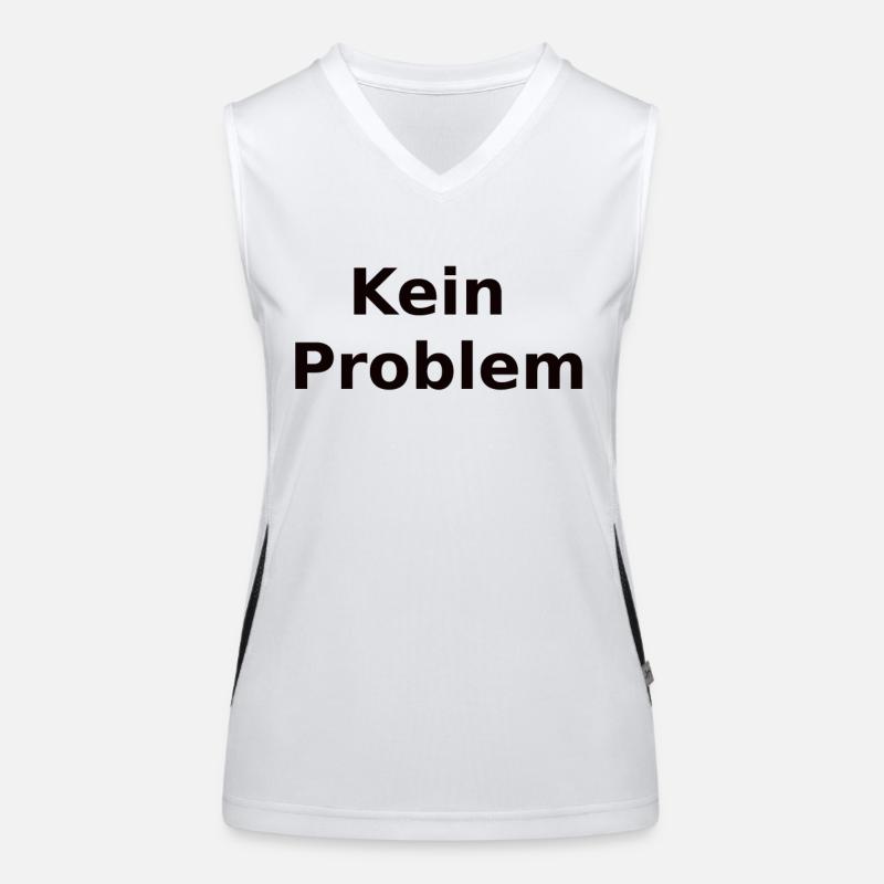 Kein Problem Funktionelles Kontrast-Tank Top für Frauen