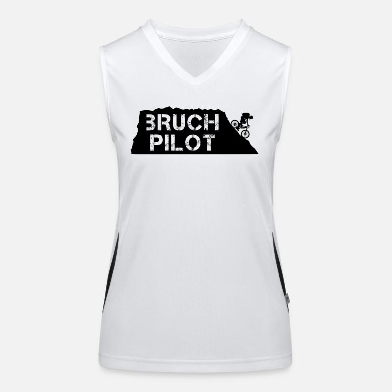 Bruchpilot! Funktionelles Kontrast-Tank Top für Frauen