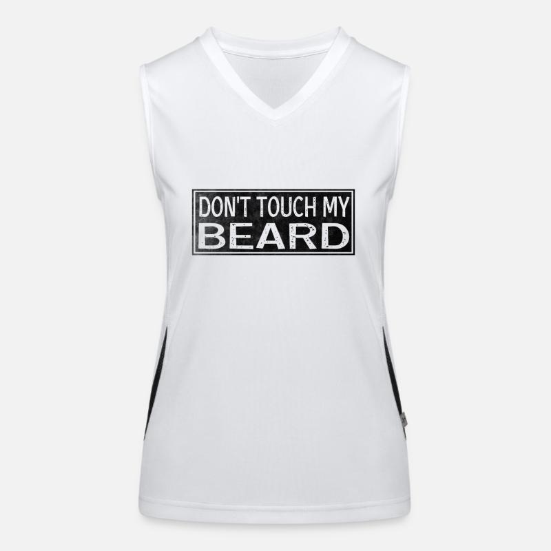 Beard Touching Women's Functional Contrast Tank Top