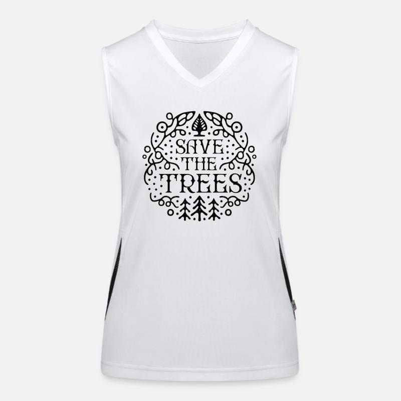 Save the trees Women's Functional Contrast Tank Top