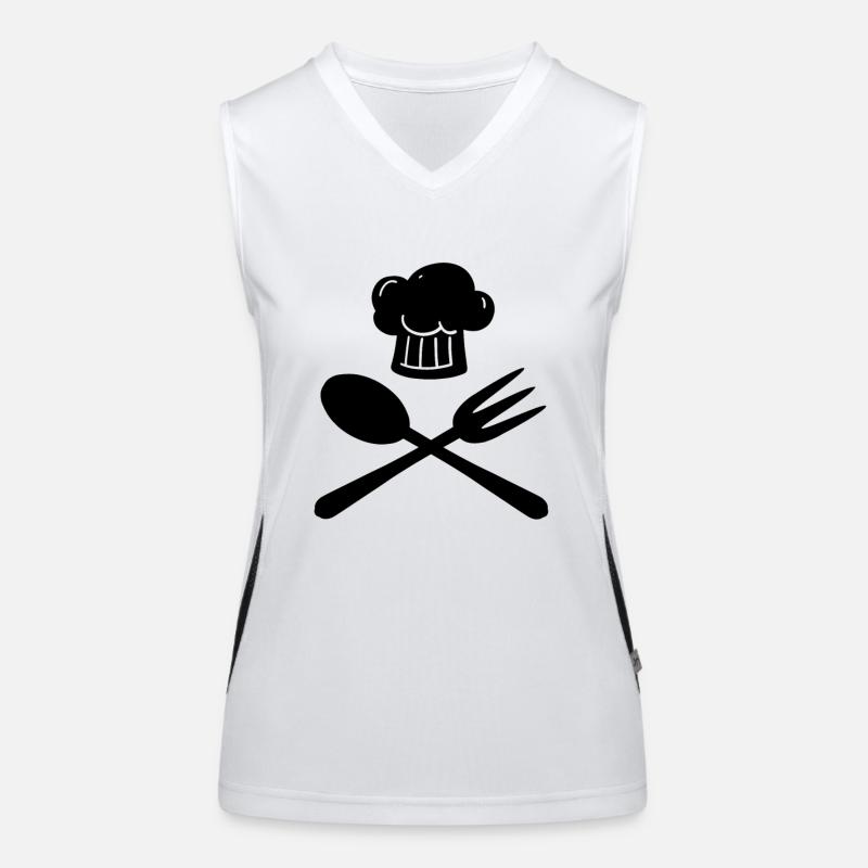 Fork and spoon Women's Functional Contrast Tank Top