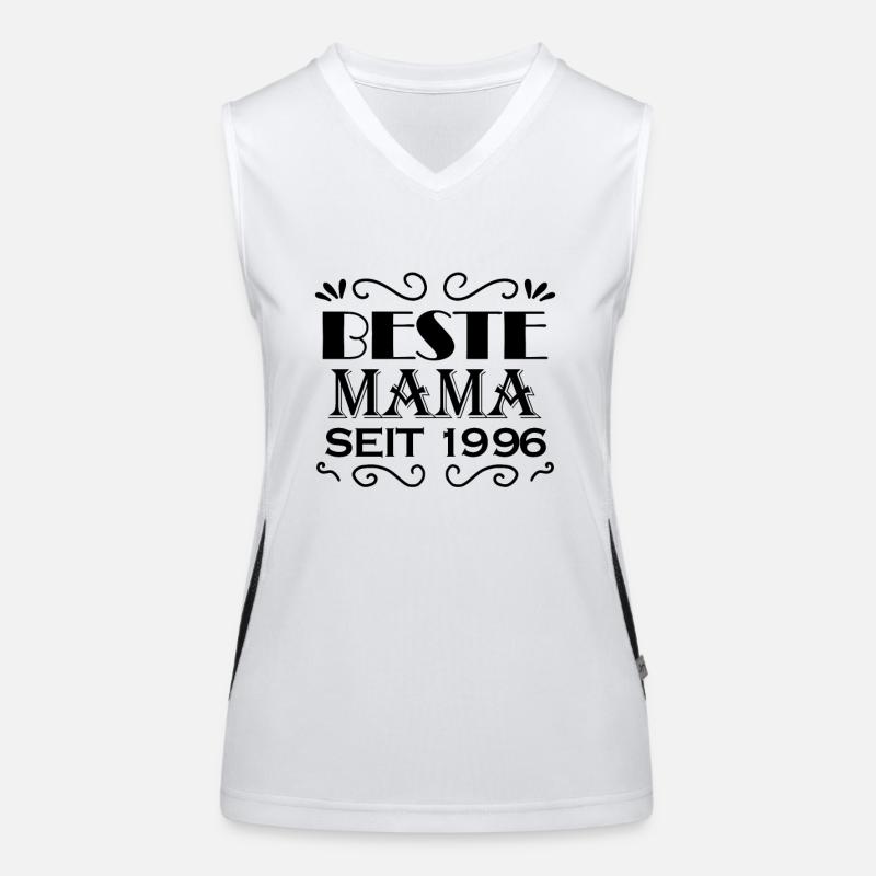 Beste Mama seit 1996 - Beste Mutter seit 1996 Funktionelles Kontrast-Tank Top für Frauen