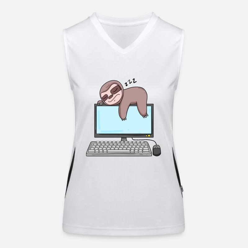 Cadeau de programmeur de nerd informatique Débardeur respirant contrasté Femme