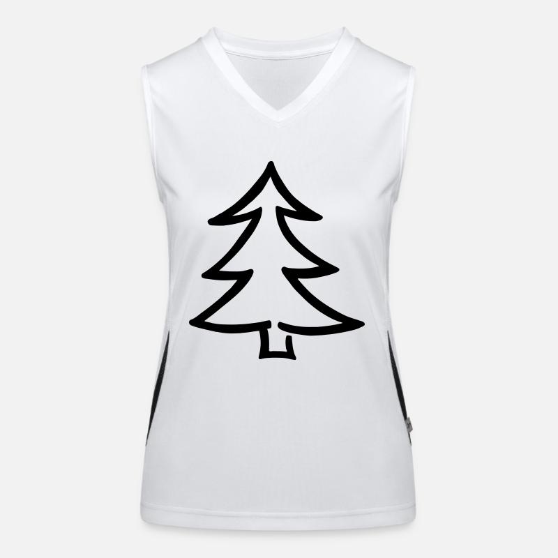 Arbre de Noël Débardeur respirant contrasté Femme