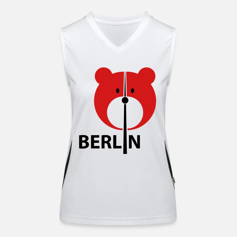 Berlino Top sportivo da donna in contrasto cromatico