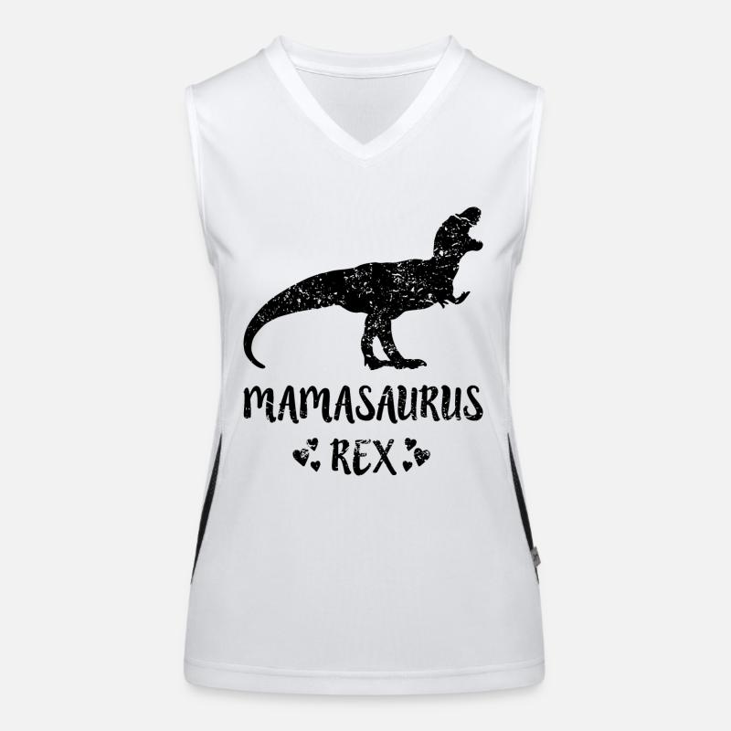MAMASAURUS REX -lustiges Geschenk Mama Muttertag Funktionelles Kontrast-Tank Top für Frauen
