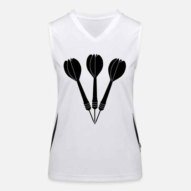 Flèches de fléchettes Débardeur respirant contrasté Femme