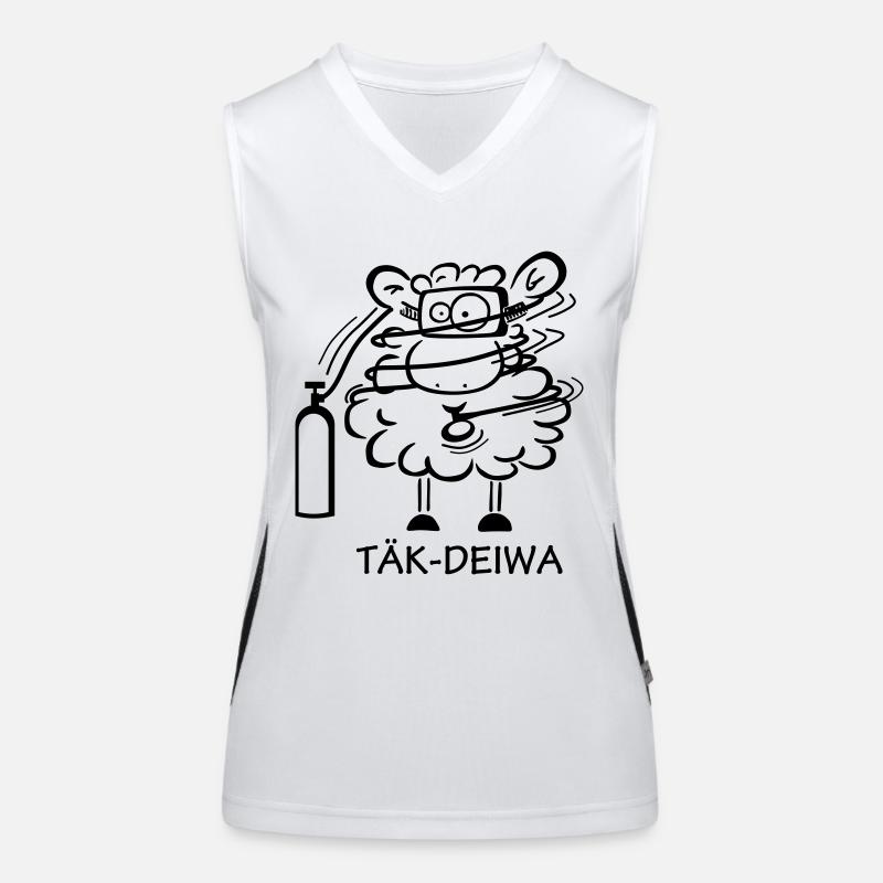 Tek-Diver Funktionelles Kontrast-Tank Top für Frauen