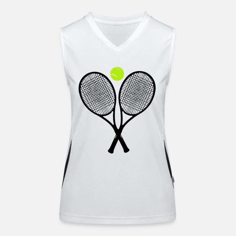 tennis racket Women's Functional Contrast Tank Top
