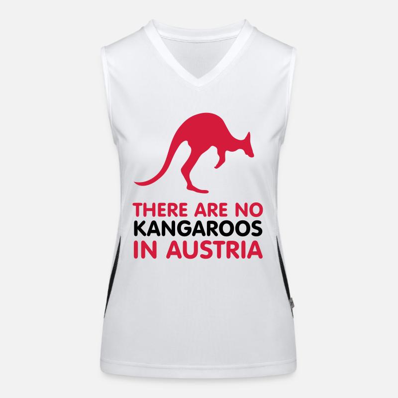 no kangaroos Funktionelles Kontrast-Tank Top für Frauen