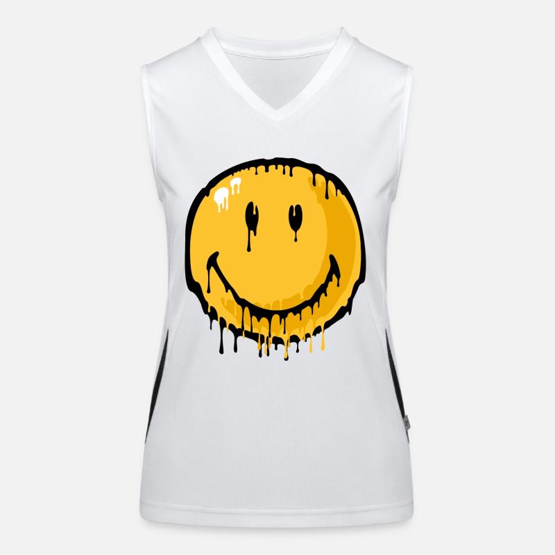Smiley drip Funktionelles Kontrast-Tank Top für Frauen
