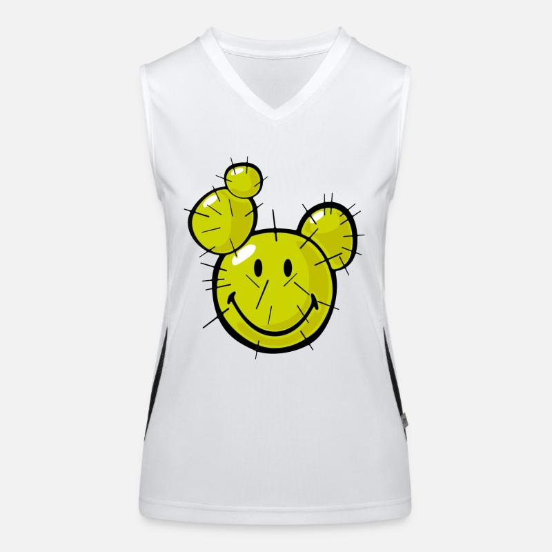 Smiley Cactus Débardeur respirant contrasté Femme