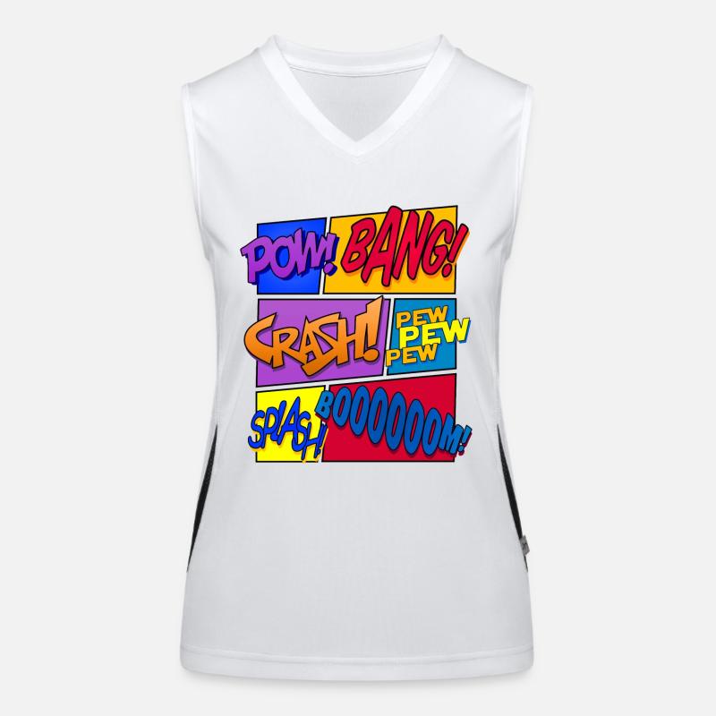 Get Loud (Comic-Design) Débardeur respirant contrasté Femme