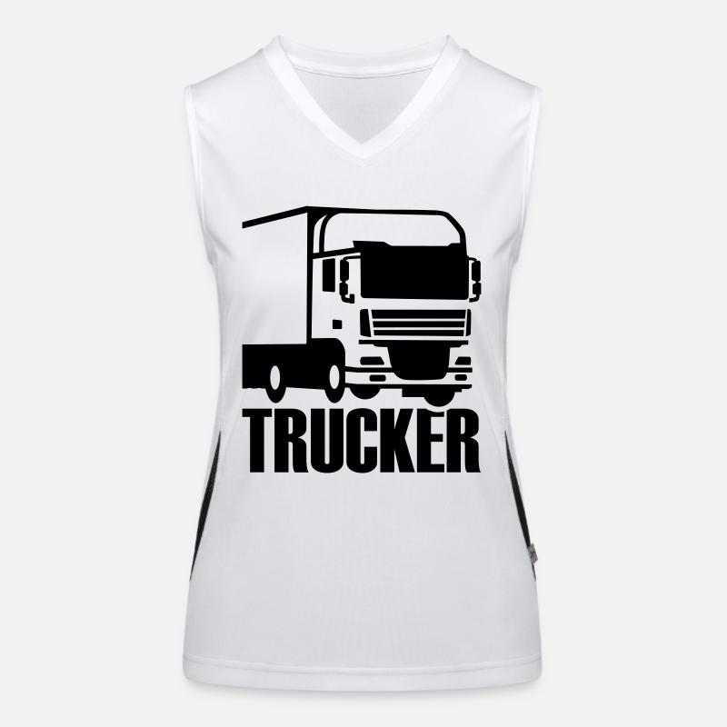 Trucker Funktionelles Kontrast-Tank Top für Frauen