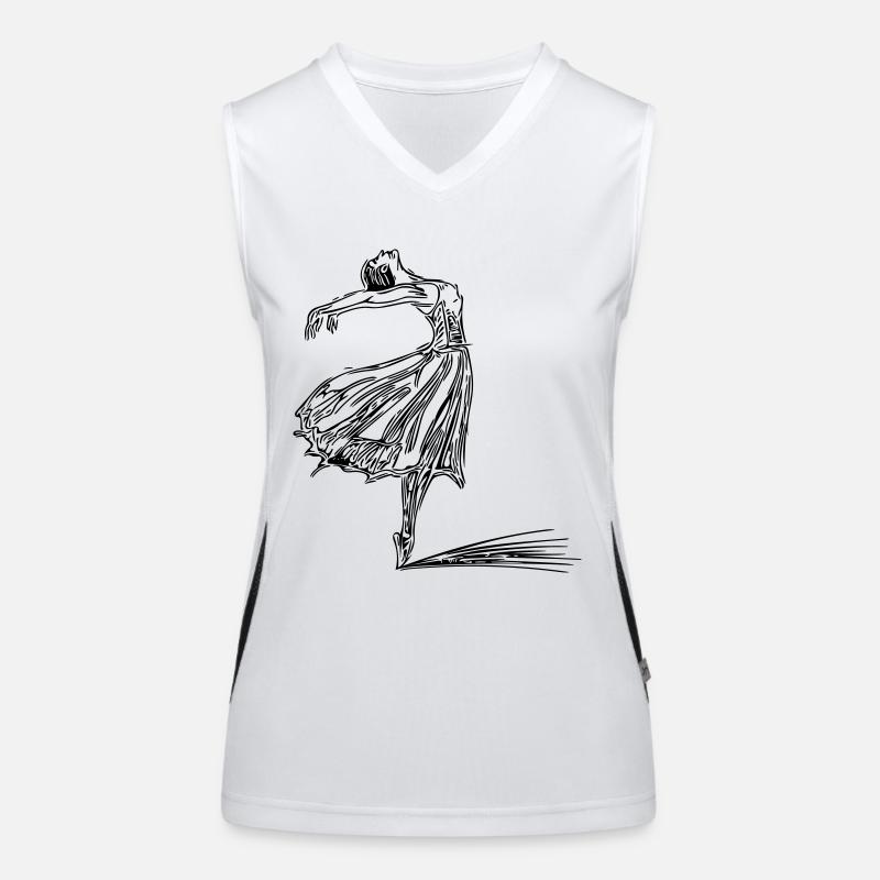 Élégante danseuse vintage Débardeur respirant contrasté Femme