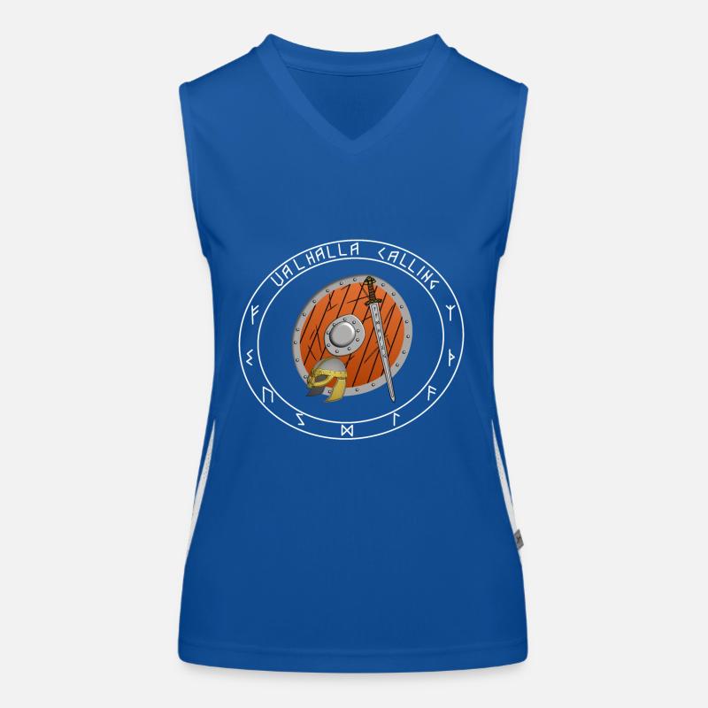 Wikinger Valhalla Calling Funktionelles Kontrast-Tank Top für Frauen
