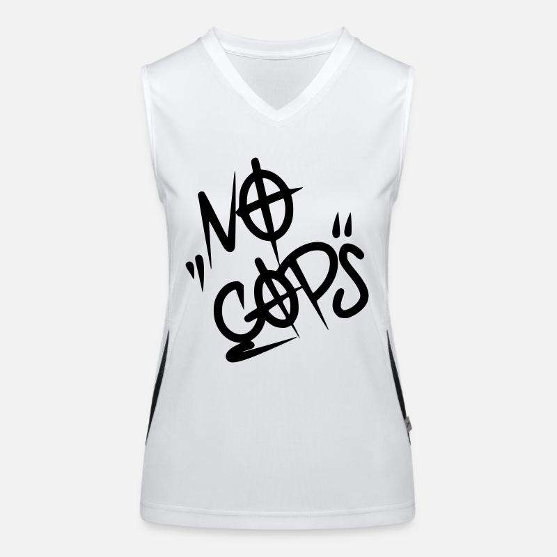 No Cops Funktionelles Kontrast-Tank Top für Frauen