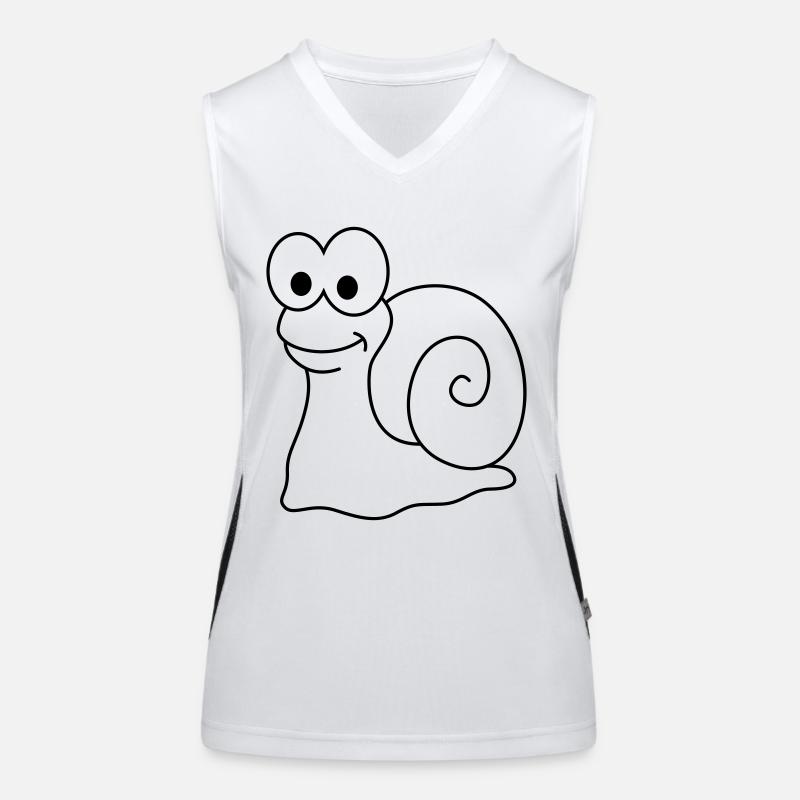 Schnecke Comic Tier Funktionelles Kontrast-Tank Top für Frauen