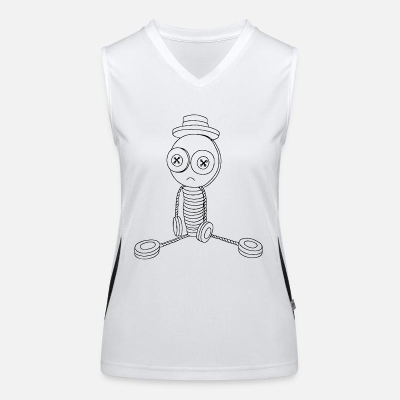 Mr Button sits Débardeur respirant contrasté Femme