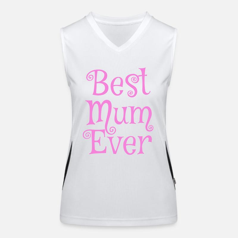 Beste Mama aller Zeiten rosa Funktionelles Kontrast-Tank Top für Frauen