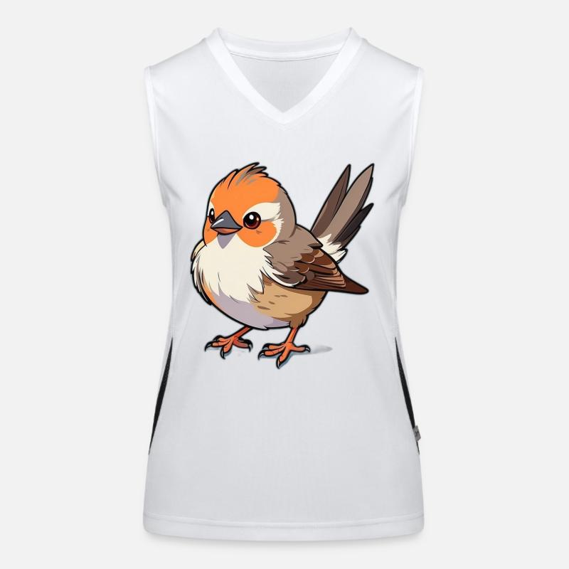 Junger Spatz Funktionelles Kontrast-Tank Top für Frauen