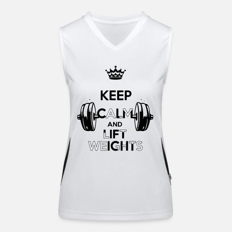 Keep Calm Women's Functional Contrast Tank Top