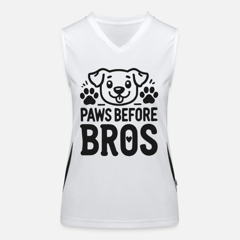 Paws Before Bros Women's Functional Contrast Tank Top