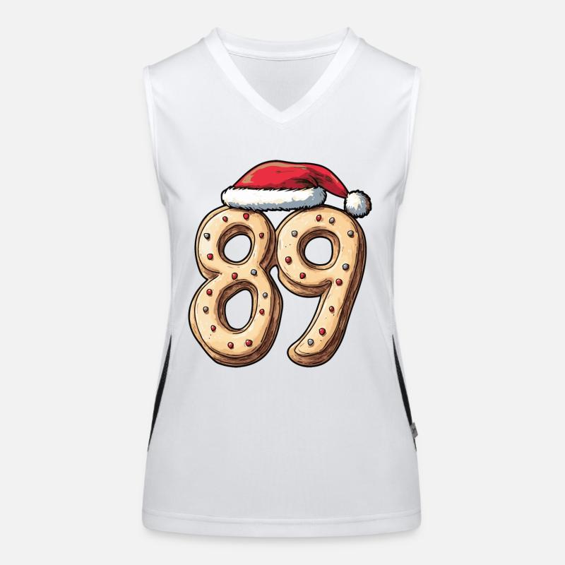 Biscuit de Noël à 89 chiffres Débardeur respirant contrasté Femme