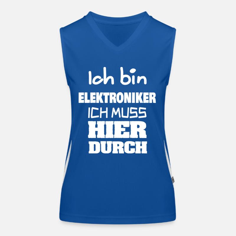 Beruf Elektroniker Funktionelles Kontrast-Tank Top für Frauen