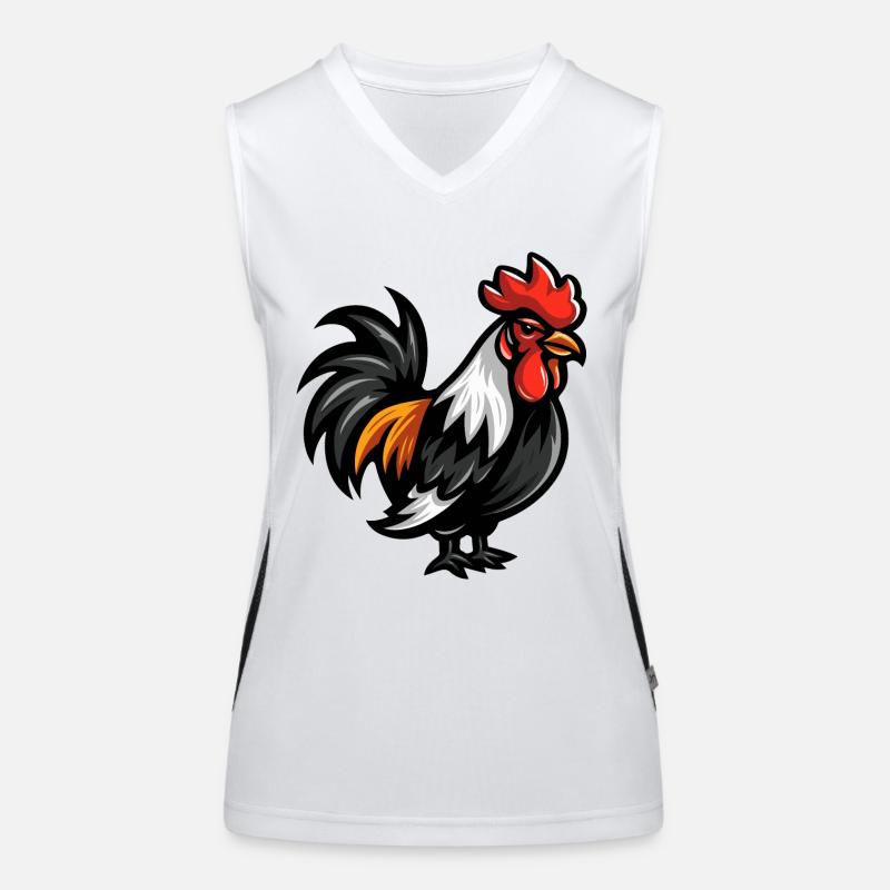 Rooster Comic Women's Functional Contrast Tank Top