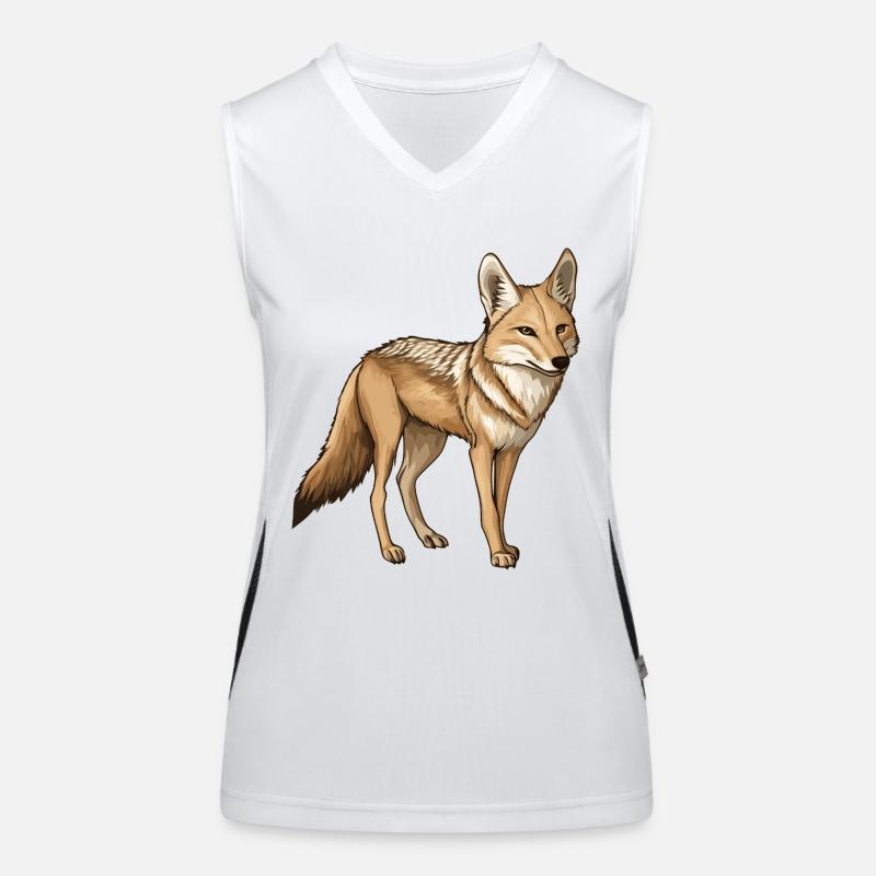 Schakal Funktionelles Kontrast-Tank Top für Frauen