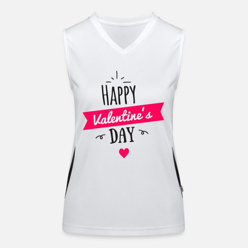 Februar san balentin Funktionelles Kontrast-Tank Top für Frauen