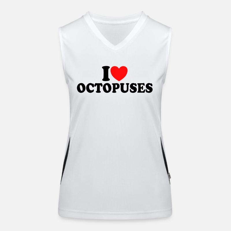 Ich liebe Oktopusse - Ich liebe Oktopusse Funktionelles Kontrast-Tank Top für Frauen