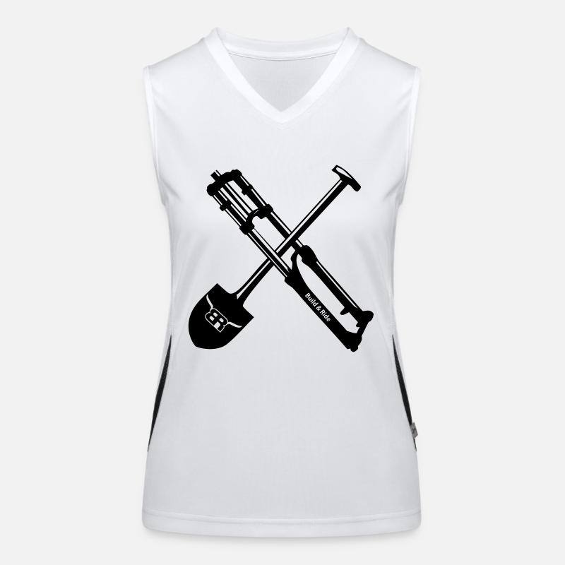 No Dig, No trajet Débardeur respirant contrasté Femme