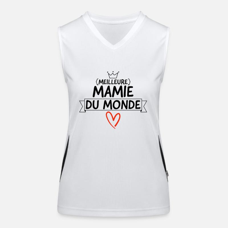 Meilleure mamie du monde. Débardeur respirant contrasté Femme