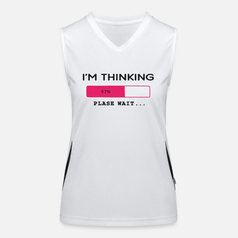I'm thinking, please wait, Progress bar Women's Functional Contrast Tank Top