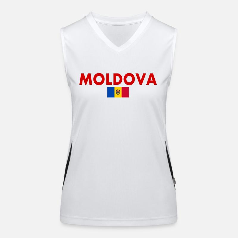 moldova Débardeur respirant contrasté Femme