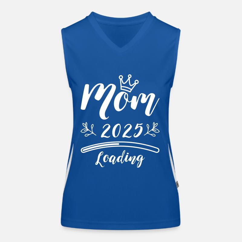 Mama 2025 Mom Loading Funktionelles Kontrast-Tank Top für Frauen
