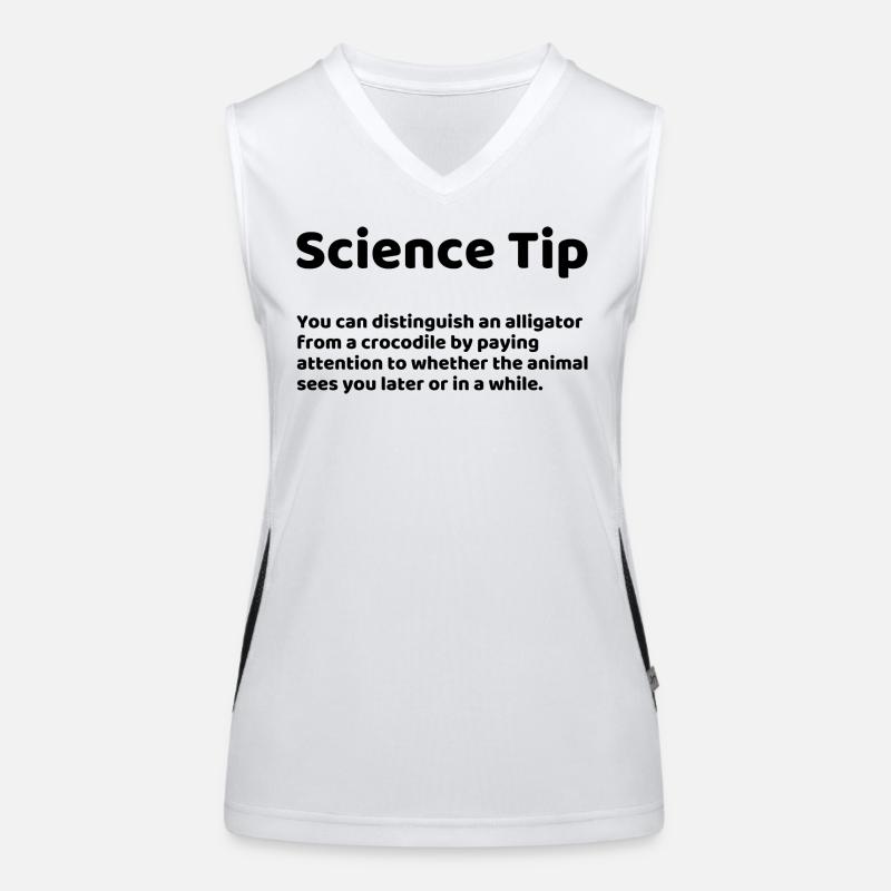 Science Tip Dicton Drôle Débardeur respirant contrasté Femme